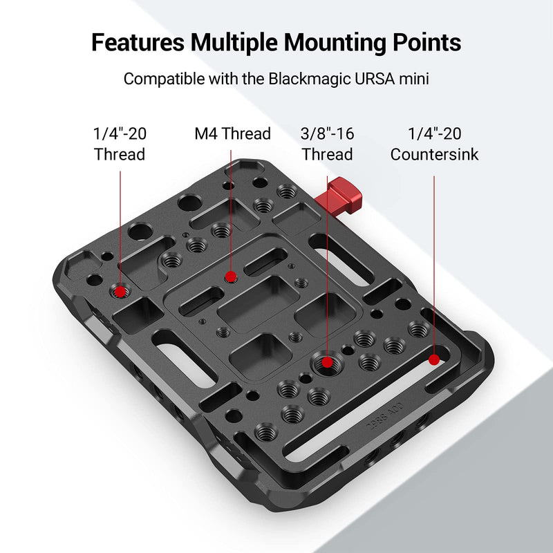 SMALLRIG V-Lock Mount Battery Plate with with 15mm Rod Clamp & Adjustable Arm - 2991
