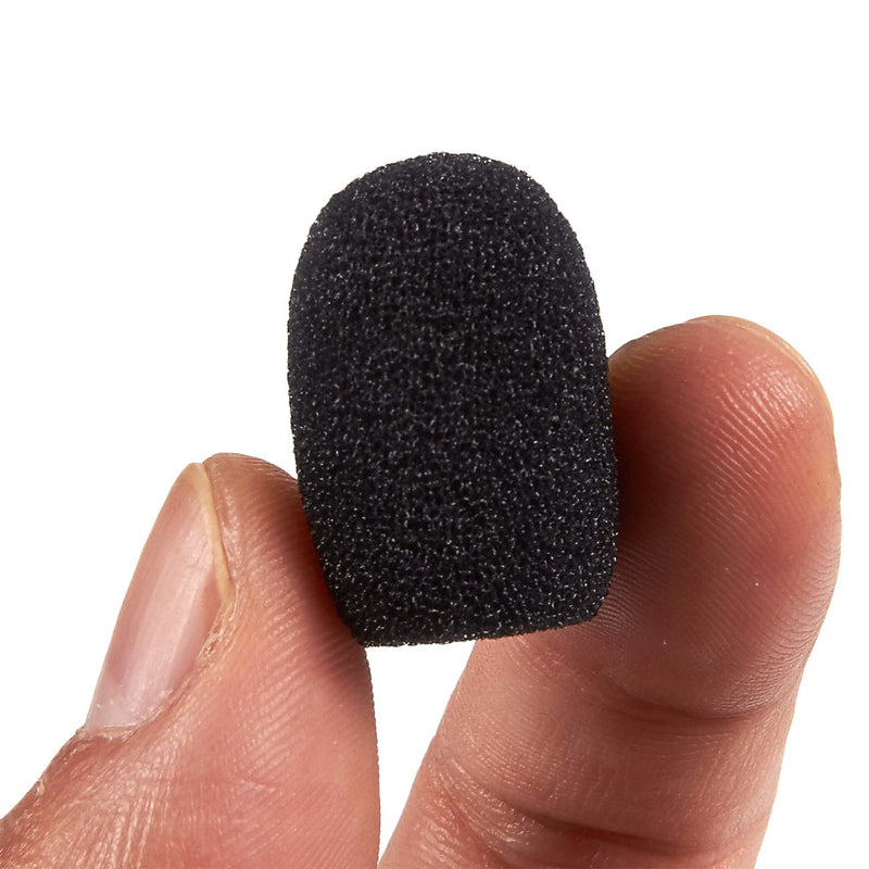 [AUSTRALIA] - Mini Microphone Windscreens – 24-Pack Microphone Foam Cover for Lapel, Lavalier, and Headset Microphones, Black 