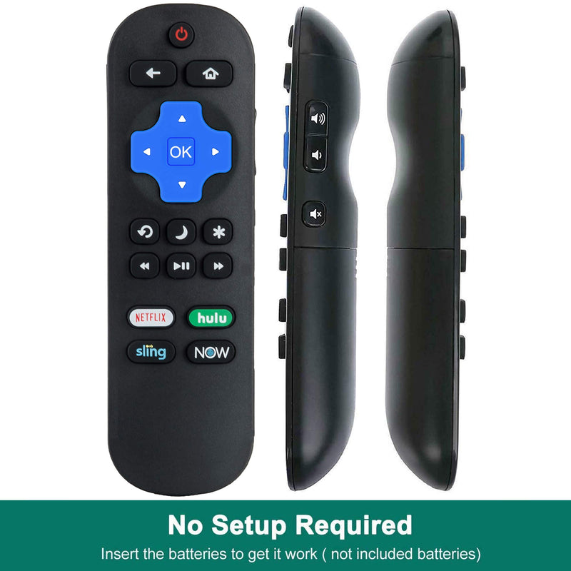 Replacement LC-RCRUS-20 Remote for Sharp Roku TV LC-50LBU591U LC-50LB481U LC-50LBU711U LC-55LBU591U LC-55LBU711U LC-43LBU591U LC-32LB601U LC-24LB601U LC-50LB601U LC-40LB601U LC-65Q7370U LC-43LB601U