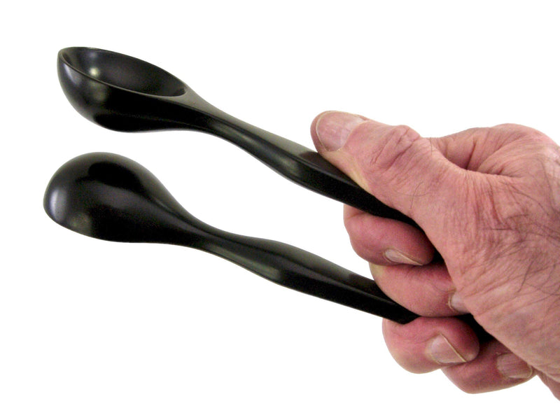 Pea Patch Ebony Musical Spoons (Gumbo Style), Regular - w/free instruction booklet