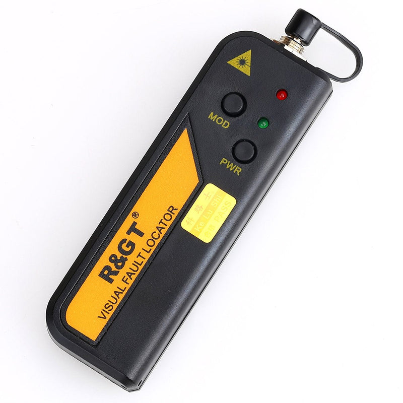 FTTH Mini 30KM Visual Fault Locator Fiber Optical Cable Tester Checker Test Tool Universal Connector with The FC-LC Adapter for CAT Telecommunications
