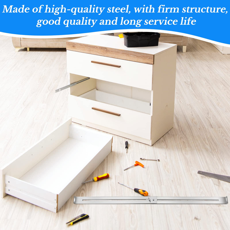 [AUSTRALIA] - Drawer Repair Kit Hardware Furniture Accessories Brackets Replacement Kitchen Drawer Kit Drawer Replacement Parts for Reinforce Repair Wooden Chipboard Dresser Drawers, Includes Screws (3) 3 