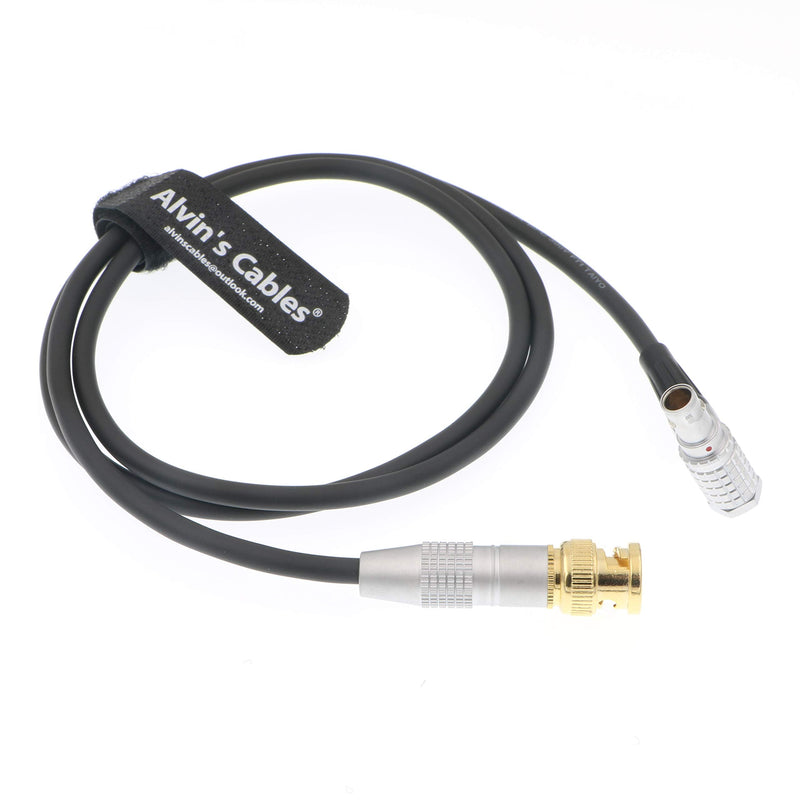 [AUSTRALIA] - Alvin's Cables BNC to 5 Pin Right Angle Time Code Cable for ARRI Mini Sound Devices ZAXCOM BNC to 5 Pin Male Right Angle 5 Pin 1M 