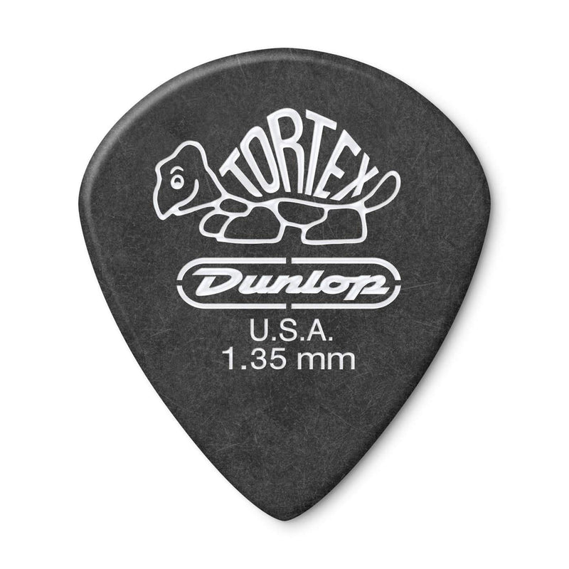 Dunlop 498P1.35 Tortex Jazz III XL, Black, 1.35mm, 12/Player's Pack