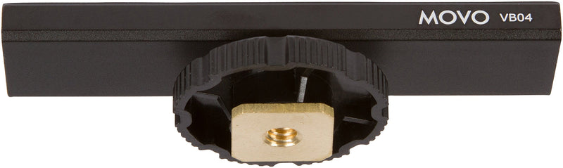Movo VB04 Cold Shoe Extension - Accessory Shoe Rail Camera Bracket for Lights, Monitors, Microphones and More