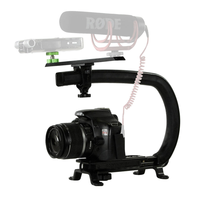 [AUSTRALIA] - Cam Caddie Scorpion / EX Accessory Shoe Mount for Flash Shoe Accessories LED Light Microphone and Field Monitor Hot and Cold Compatible with Adjustable CNC Aluminum Shoe Plate 