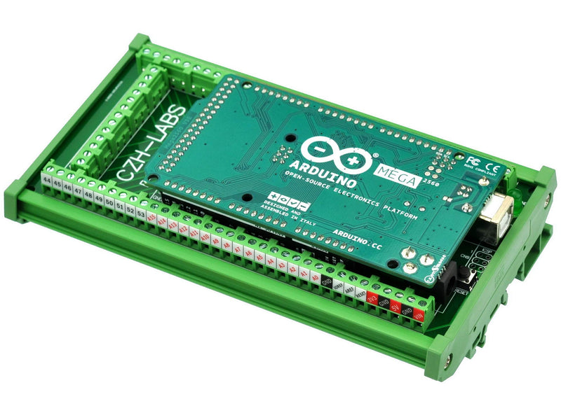 Electronics-Salon DIN Rail Mount Screw Terminal Block Adapter Module, for Arduino MEGA-2560 R3.