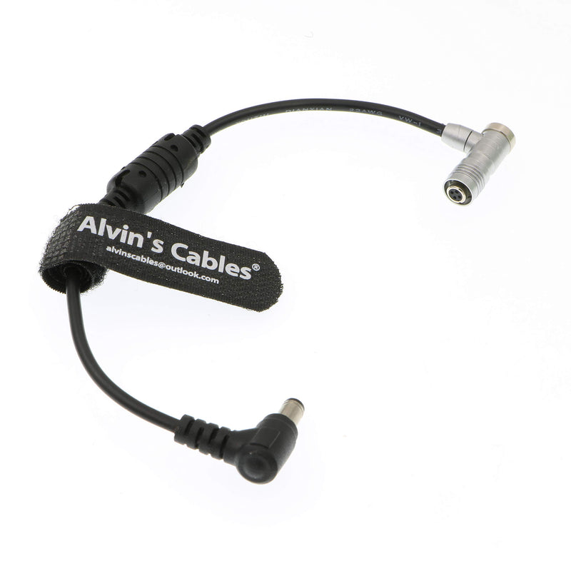 Alvin's Cables Portkeys BM5 BM7 Monitor Power Cable Right Angle 4 Pin to Right Angle DC Male Straight Cable