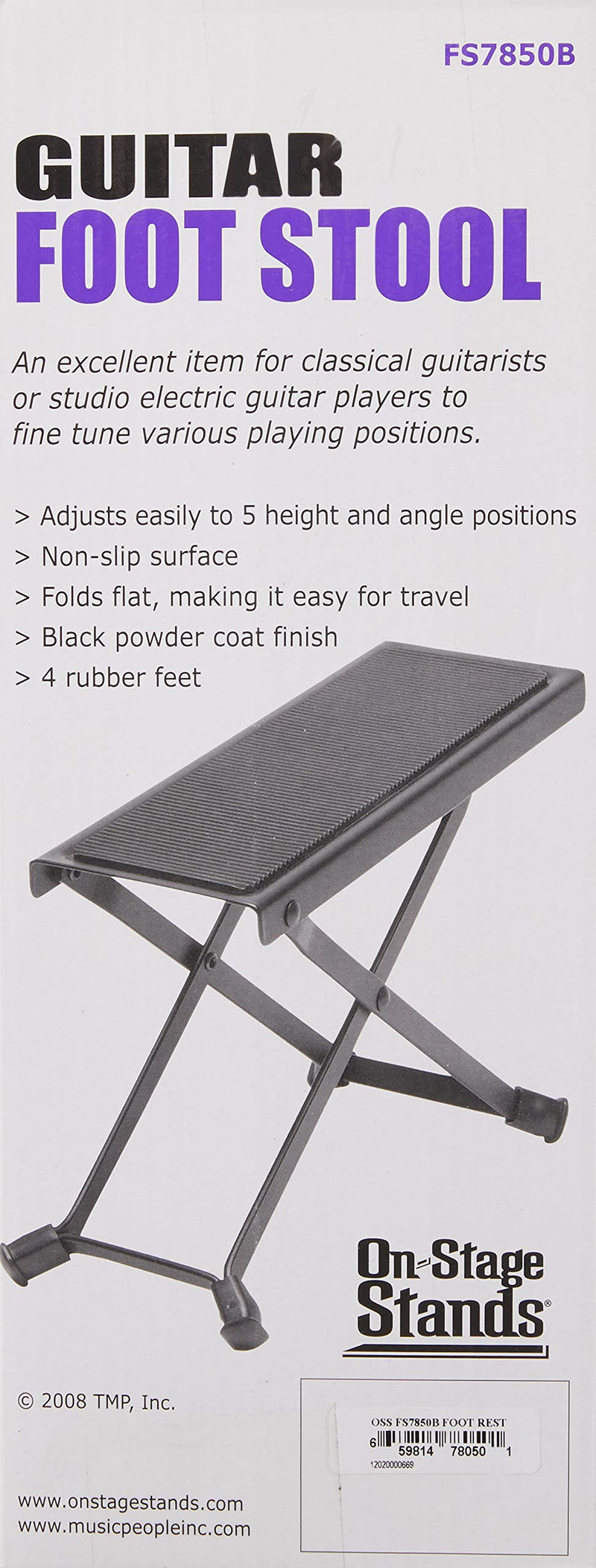 [AUSTRALIA] - On-Stage FS7850B Guitar Foot Rest 0 