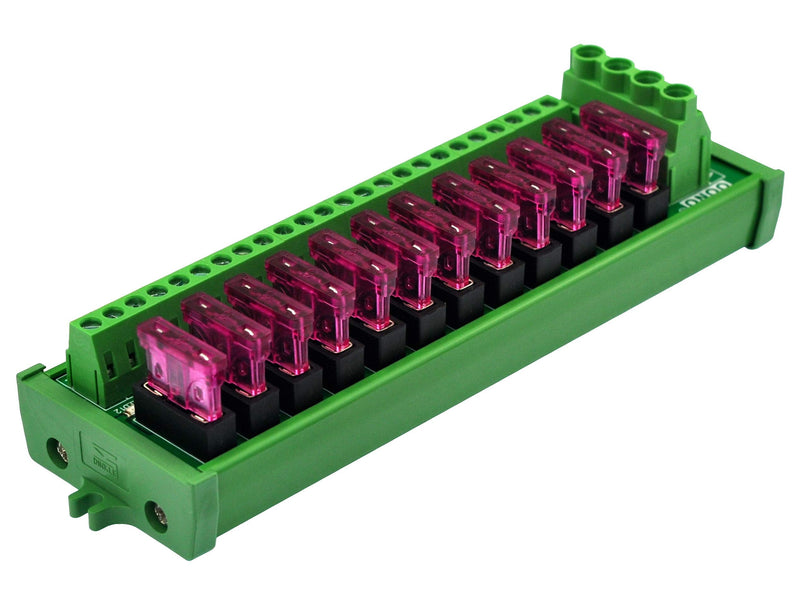 [AUSTRALIA] - DC Power Fuse Distribution Strip Module (12 Position, Screw Mount) 12 Position 