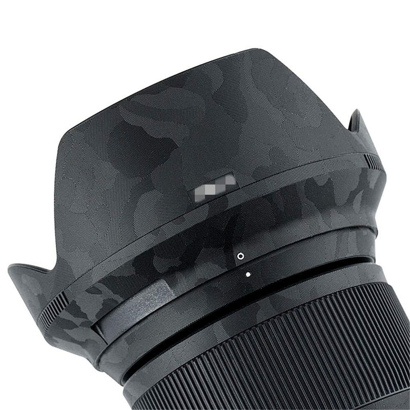 Anti-Scratch Lens and Lens Hood Cover Skin Sticker Protector Film for Nikon Nikkor Z 24-70mm F4 S Lens & HB-85 Lens Hood Anti-Slide Skin Guard Shield - Shadow Black Camouflage Pattern