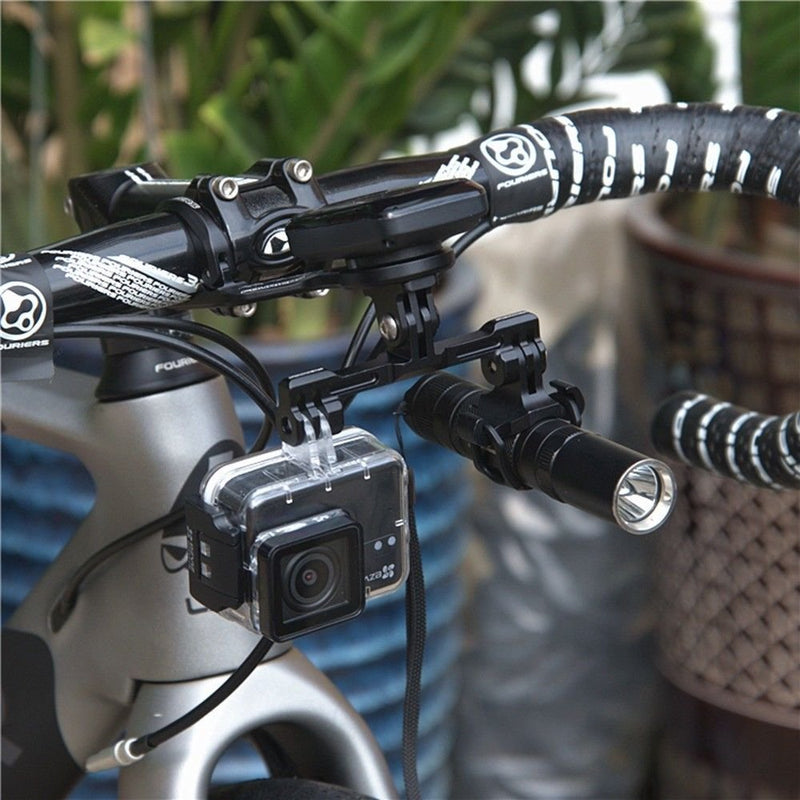 Fouriers Bike Light Camera Holder Long Extension for Garmin Bryton Computer Gopro Mount -GP01