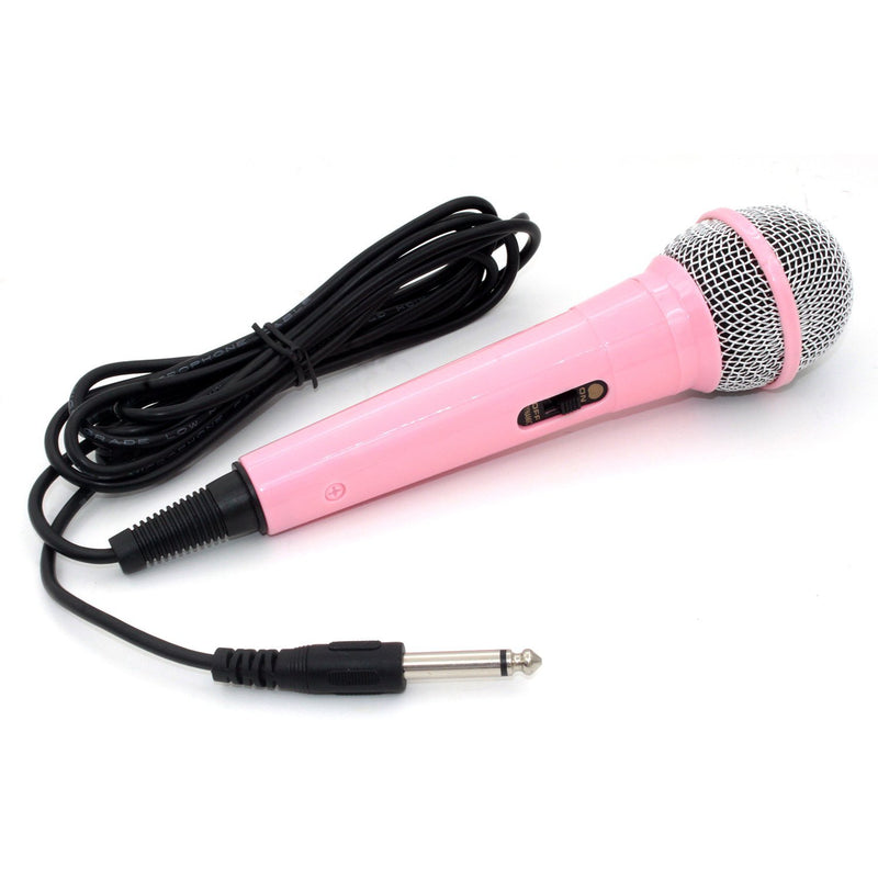 ZRAMO Professional Classic-style Pink Color microphone for kids karaoke Dynamic Microphone for Kids Sing Machine-Works with the Costco frozen machine