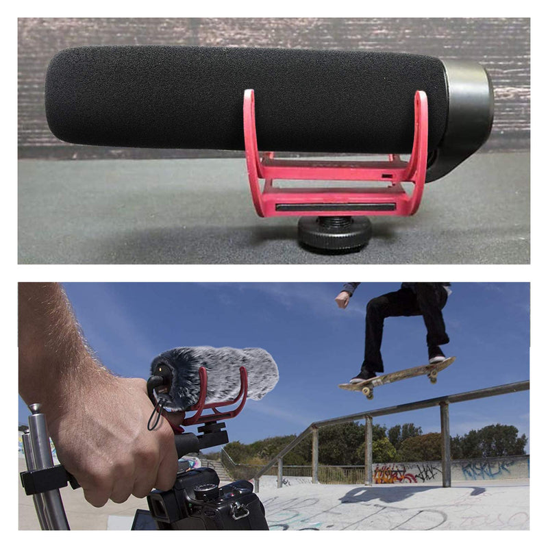 [AUSTRALIA] - SUNMON Windscreen Muff and Foam for Rode VideoMic Go Mic Camera Microphone, DeadCat Go Indoor Outdoor Microphone Windshield (2 PACK) FurFoamKit 