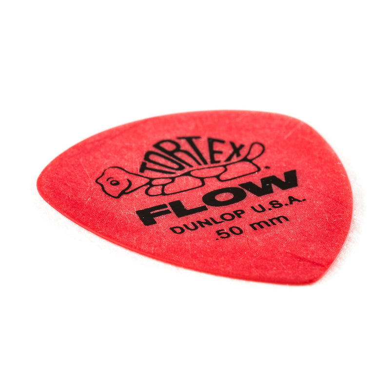 Jim Dunlop Tortex Flow Standard .50mm Guitar Picks (558P.50) 12 Pack Red