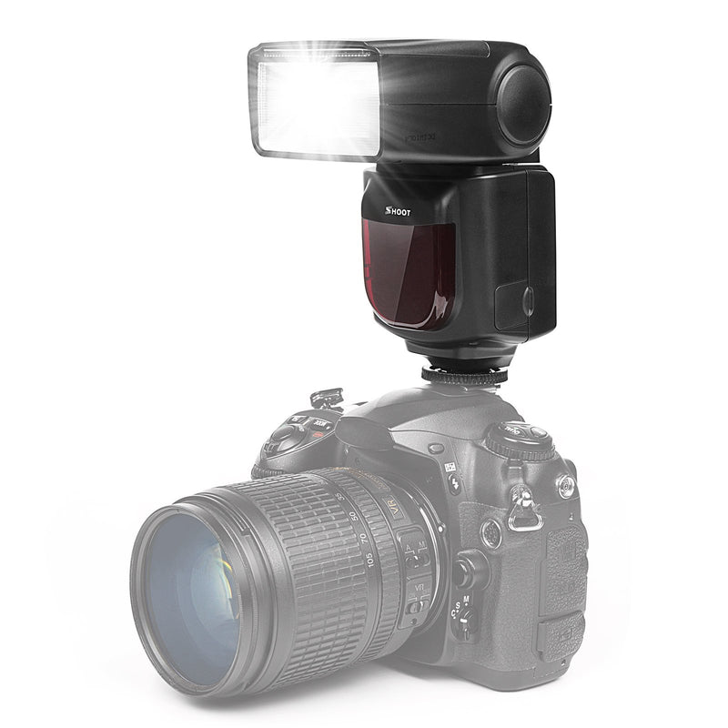 SHOOT Electronic Flash Speedlite XT-670 Universal On-Camera GN35 ISO100 for Digital Cameras with Standard Hot Shoe