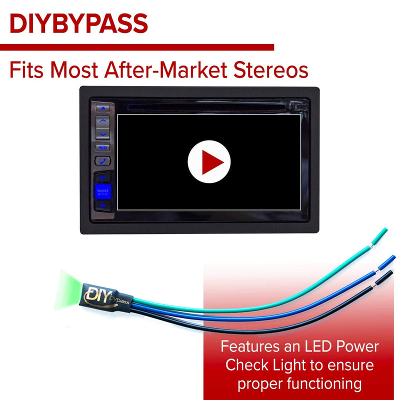 DIYBypass Parking Brake Bypass, Multi-Pulse Video in Motion, w/LED Power Check Light: for All Sony & Boss Radio Models: XAV & BV