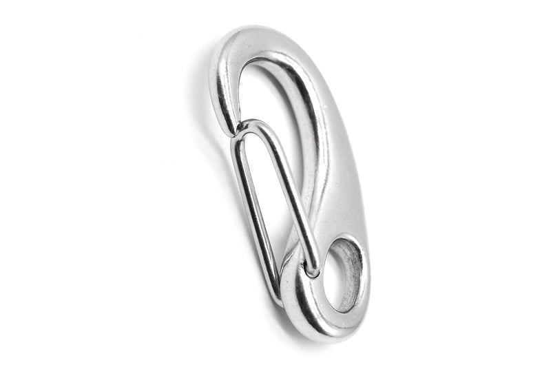 Marine City 316 Stainless-Steel Egg-Shaped Spring Snap Hook 3-1/2 Inches