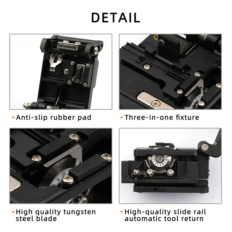 Fiber Cleaver Ftth Fiber Optic Tools High Precision 6C Cable Cutting Fiber Optic Tools Fiber Cleavers 12 Surface Blade