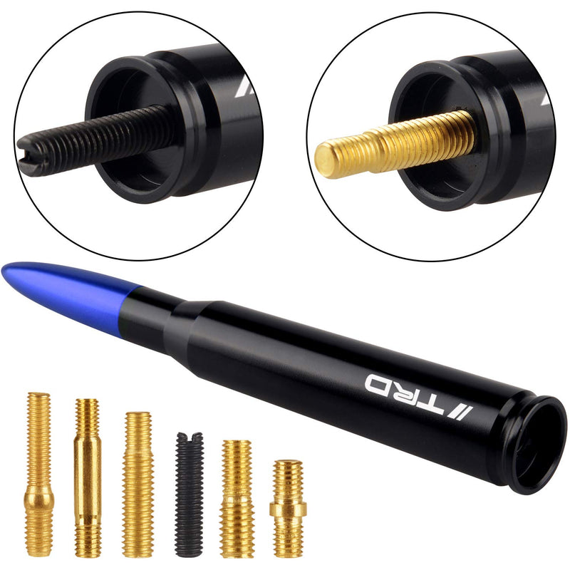 ONE250 Bullet Style Antenna for Toyota Tundra All Models - Will fit Any Tundra TRD Packages, XK30/XK40 ，XK50, Double Cab, CrewMax, SR5, 1794 Edition, TRD or TRD Pro (Blue) Blue