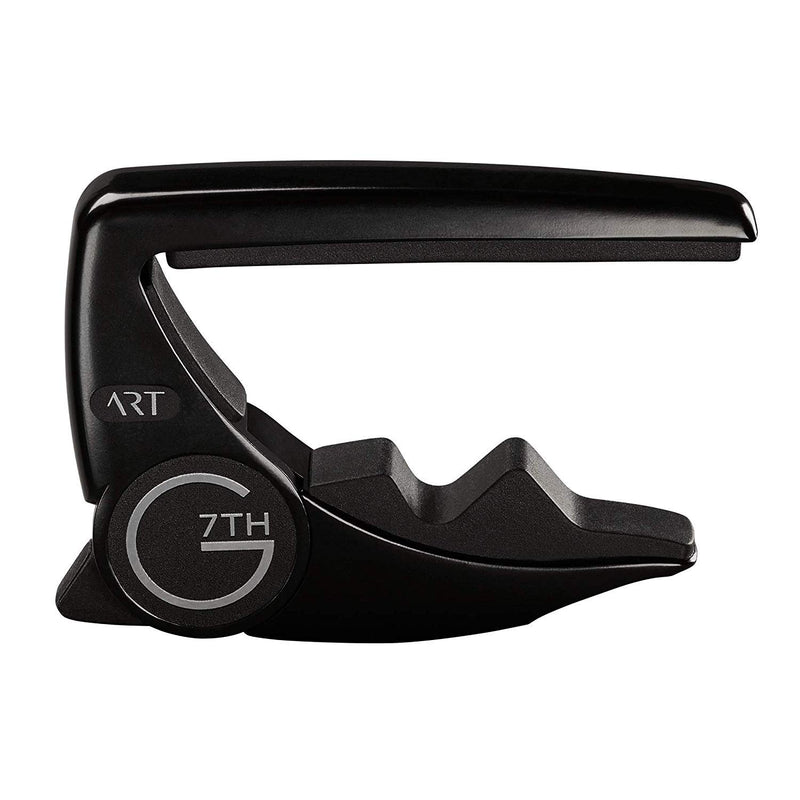 G7th Performance 3 ART Capo - 6 String, Satin Black - Bundled with 2 MXR Patch Cables