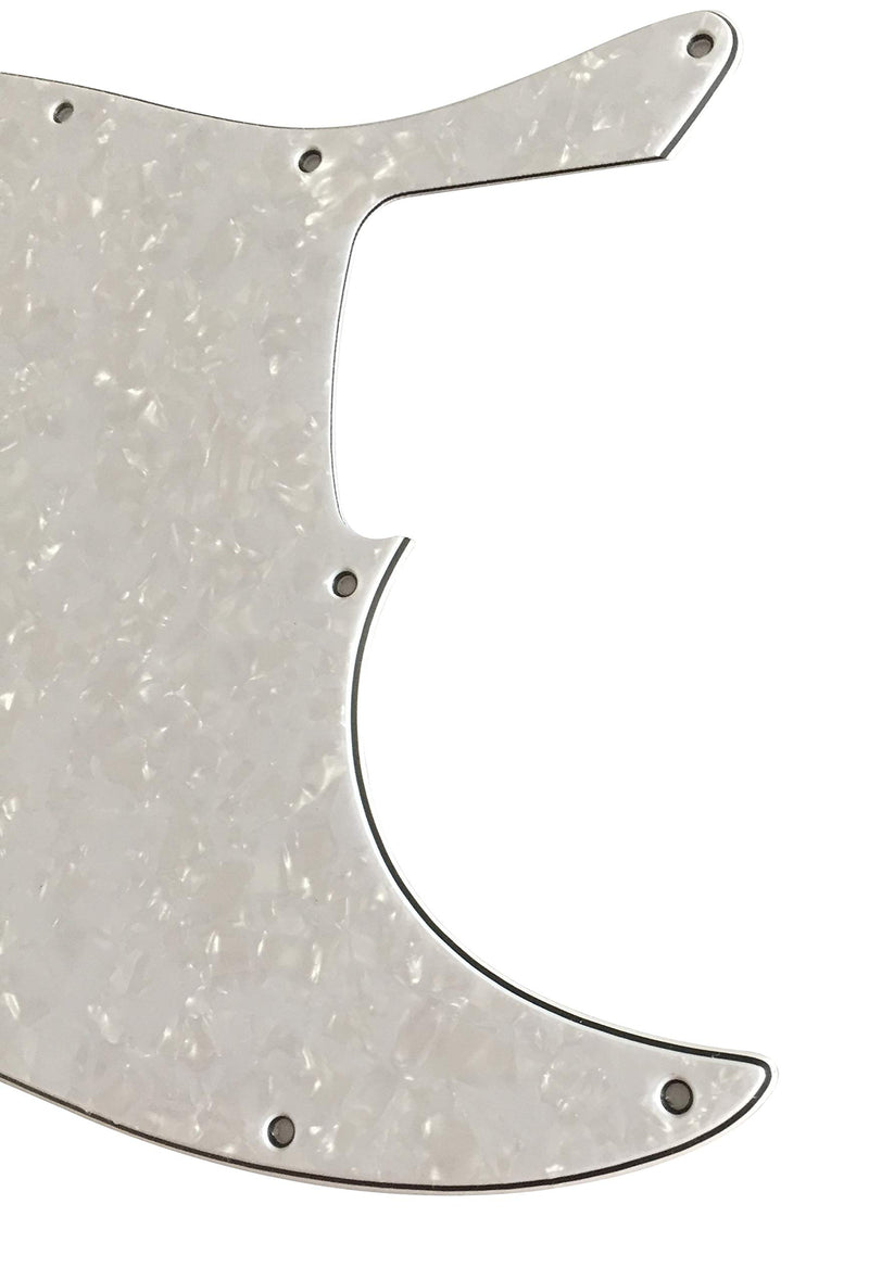 Guitar Parts For Fender Standard Jazz Bass Guitar Pickguard (4 Ply White Pearl) 4 Ply White Pearl