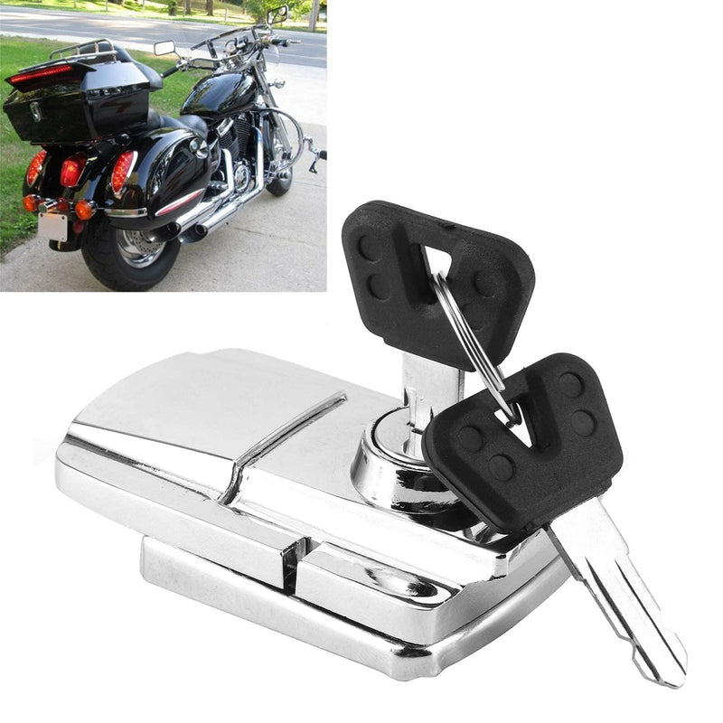 Motorcycle Trunk Lock Iron Trunk Lock Spring Toggle Latch Hasp Clamp Cabinet Locking Tool for Motorcycles and Traveling