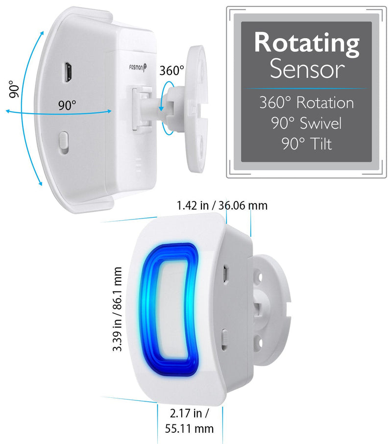 [AUSTRALIA] - Fosmon WaveLink 51054HOM Add-On Door Motion Sensor Unit (No Receiver) - White 