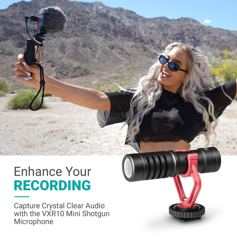 Movo Smartphone Video Rig with Shotgun Microphone, Grip Handle, Wrist Strap for iPhone X, XS, XS Max, 11, 12, 13, Pro Android and Other Smartphones - Perfect for TIK Tok or Vlogging Equipment