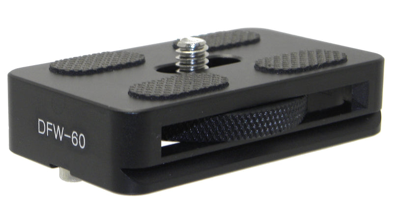 Speed Plate DFW-60 QR w Side Access Screw 60mm Arca/RRS Compatible w 40mm Metal Flywheel for Lens or Camera Desmond