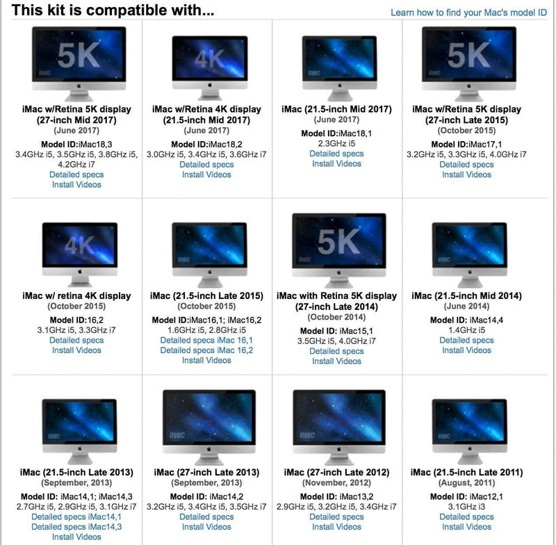 [AUSTRALIA] - OWC General Servicing Kit Compatible With iMac 2007 and later Models, (OWCDIYIMACGEN) 