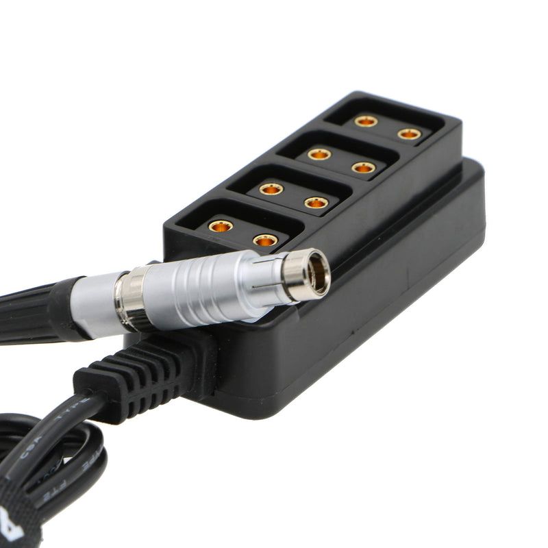 Alvin's Cables 3 Pin RS to 4 Port D Tap Female Cable for ARRI Cameras