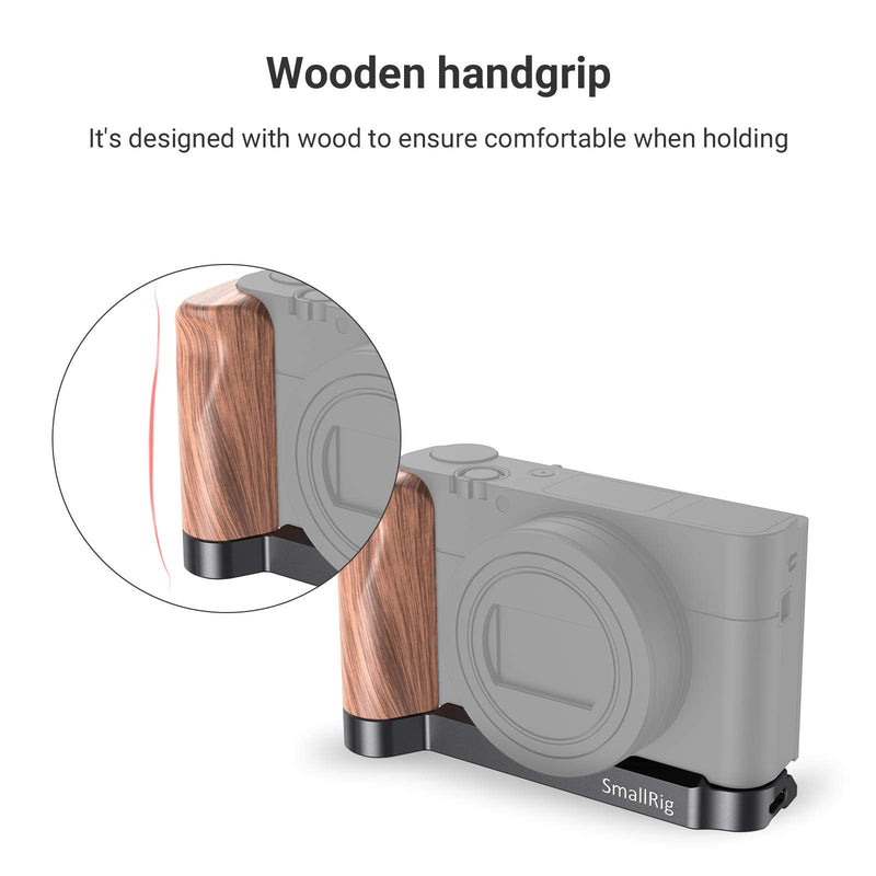 SmallRig L-Shape Bracket Wooden Grip for RX100 III/IV/V (VA) / VI/VII Camera - LCS2467