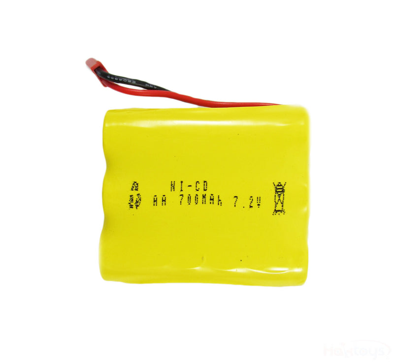 7.2V 700mAh Ni-Cd Replacement Battery Part Works with Haktoys HAK104 RC Stunt Master Car and Other Compatible RC Hobby Products