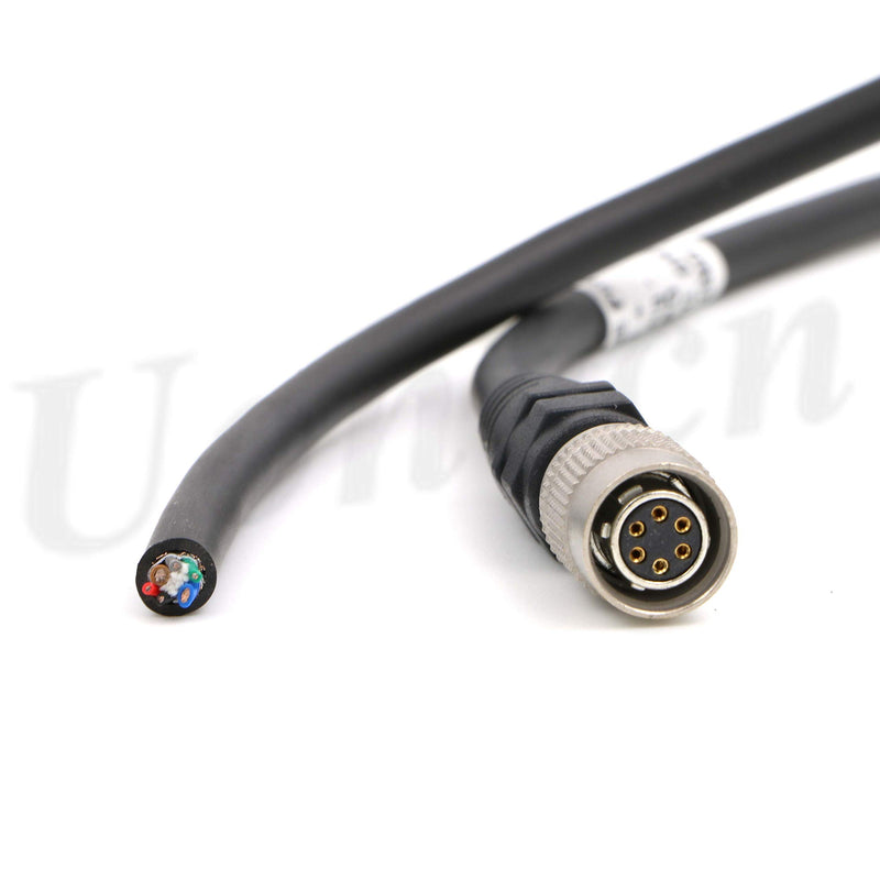 Industrial Camera Power Trigger IO Signal Cable 6 Pin Hirose Female Plug for Basler AVT GIGE Sony CCD Industrial Camera 1 Meter Injection Version 1 Meter