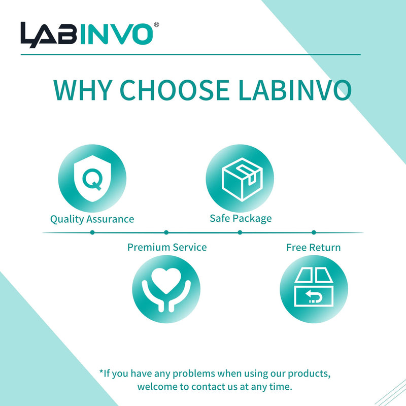 LABINVO 2ml Micro-Centrifuge Tube with Safe-Lock Cap, Frosted Writing Area, Round Bottom, PP Material, Molded Graduation10.3x40.5mm, Pack of 500, IN-MT20N Vol.2ml,500 pcs