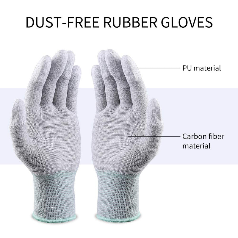 [AUSTRALIA] - K&F Concept 16 Pack Swabs + Gloves + 20ml Cleaner, APS-C Professional Camera Sensor Cleaner Sensor Cleaning Kit, Size: 16mm x 16mm 