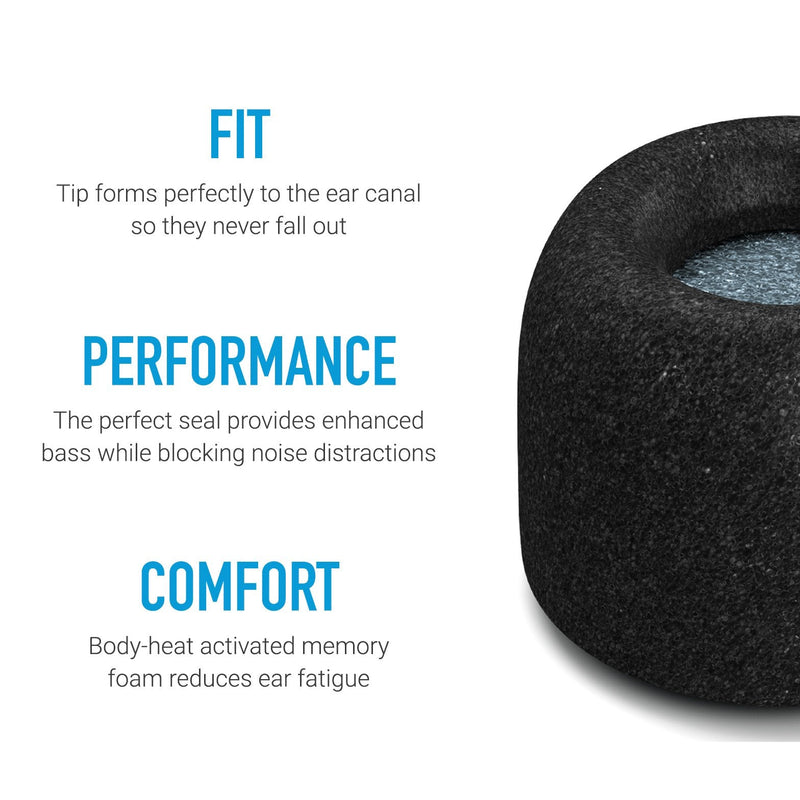 [AUSTRALIA] - Comply Ear Tips for Google Pixel Buds and Google Pixel Buds A-Series, Assorted SML, 3 Pair, Black 