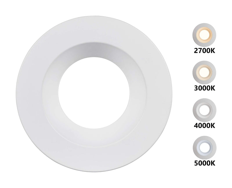NICOR Lighting DLR565081202KWH LED Downlights, White 2700 Kelvin