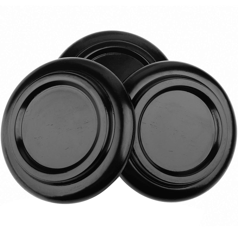 [AUSTRALIA] - Eison Piano Caster for Grand Piano, Wood Piano Caster Cups Floor Protectors for Hardwood Floor,with Non-Slip & Anti-Noise Foam Piano Casters Pad, Set of 3,Black Black 