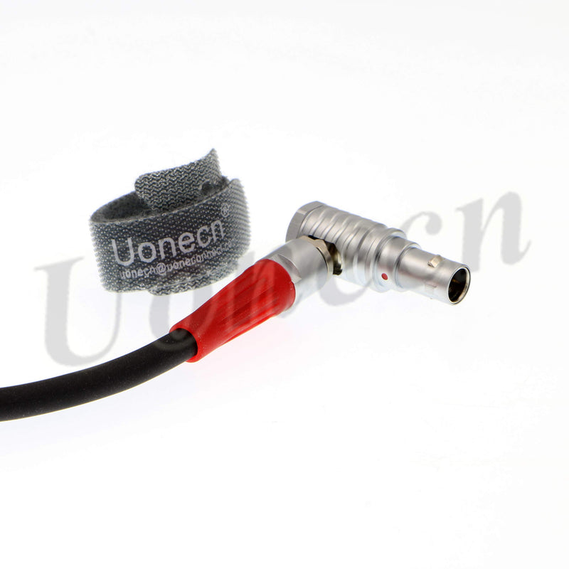 Uonecn for Anton Bauer Power Cable for Zacuto Gratical Eye Viewfinder D-Tap to Right Angle 2 Pin Male Rotate 180 Degree 28''