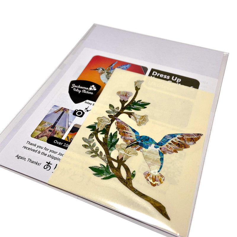 Inlay Sticker Decal For Guitar Bass In Abalone Theme - Humming Bird DX