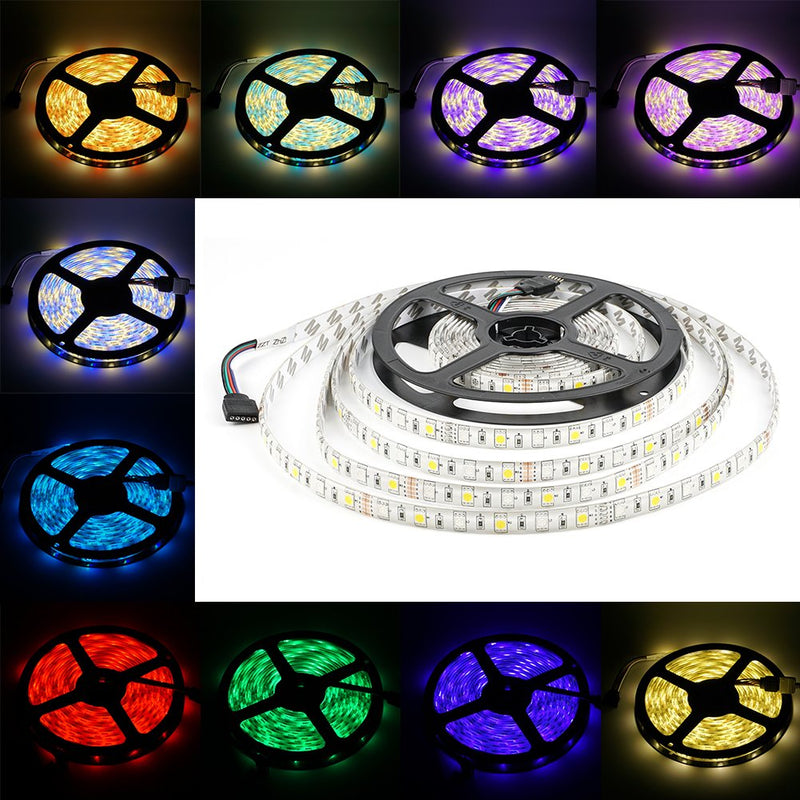 [AUSTRALIA] - Velain LED Strip Kit RGBWW(RGB+Warm White) 16.4ft 5M SMD5050 300leds Waterproof Flexible LED Strip Light+40Key IR Remote Controller+12V 5A Power Supply for Home Party Decoration Rgbww(rgb+warmwhite) 