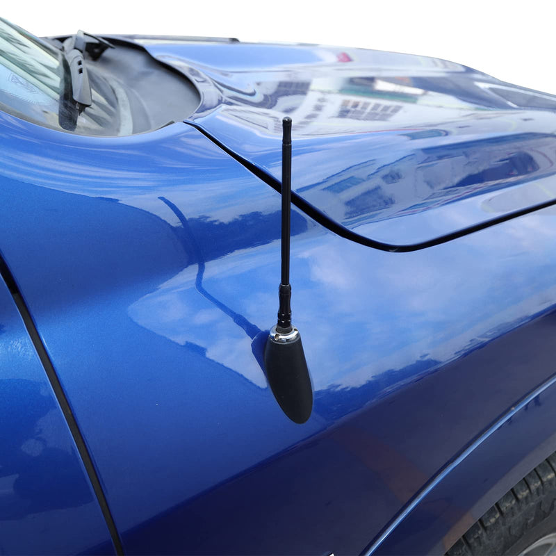 CheroCar FM/AM Radio Antenna Compatible for 2010-2015 Dodge RAM1500, 6.29 inches, Internal Copper Coil, FM/AM Reception, Exterior Accessories, Black-Short…