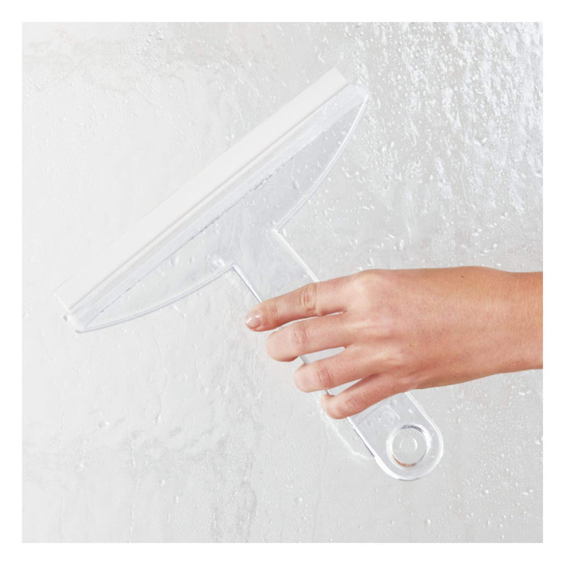 [AUSTRALIA] - 8" Clear Plastic Suction Squeegee Shower Window Cleaner Small 