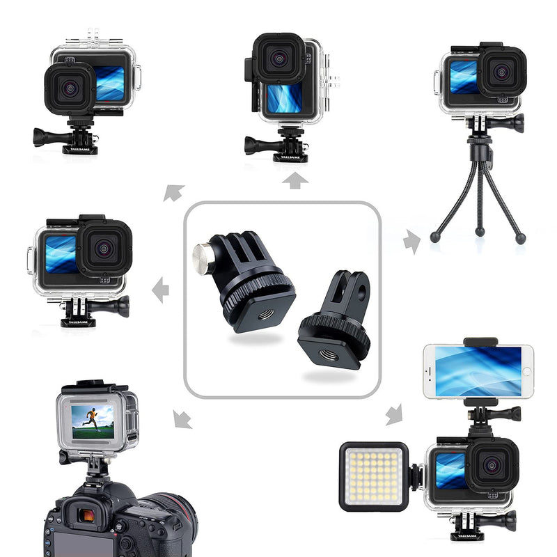 YALLSAME Skeleton Case Side Open Housing for GoPro Hero 10 9 Black with Metal Battery Cover Side Door Replacement Easy Charging Protective Accessories Kit for GoPro 9 10 Black Housing case with Side door for Hero9 10