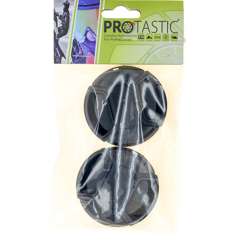 PROtastic 49Mm Lens Caps (Pack of 2) - Spring Loaded Pinch Cap Wont Fall Off. Fits Nikon, Canon, Pentax Etc. Lc-49 E-49