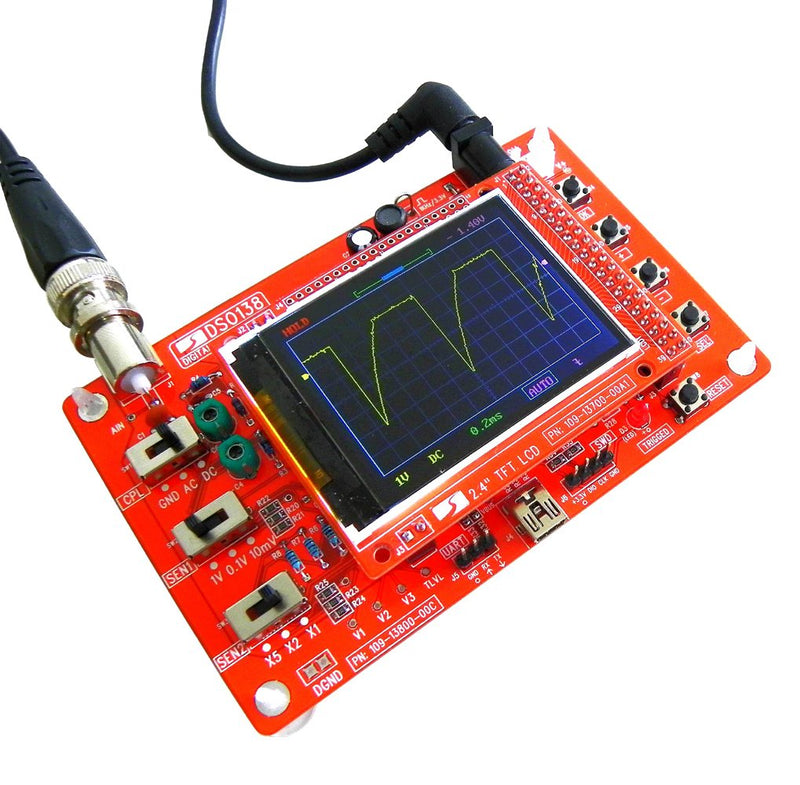 [AUSTRALIA] - DSO138 Digital Oscilloscope Kit 2.4" TFT Handheld Pocket-size DIY Parts Electronic Learning Set 