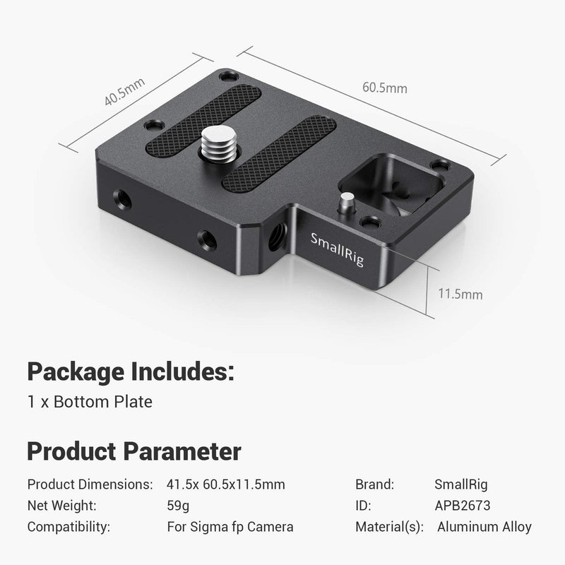 SmallRig Bottom Plate for Sigma fp Camera - APB2673