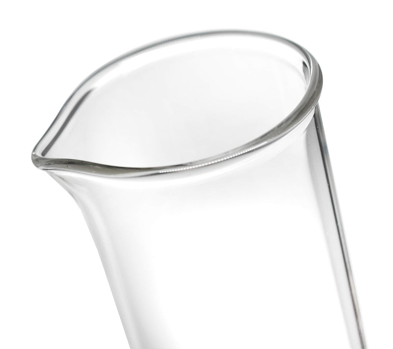 Measuring Cylinder, 50ml - ASTM, Class A Tolerance ±0.25ml - Protective Collar, Hexagonal Base - Blue Graduations - Borosilicate 3.3 Glass - Eisco Labs